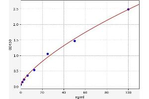 Typical standard curve (ICAM-3/CD50 ELISA 试剂盒)