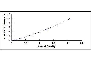 Typical standard curve (GABBR1 ELISA 试剂盒)