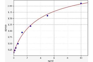 Typical standard curve (CAGE1 ELISA 试剂盒)