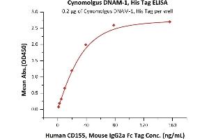 ELISA image for CD226 (CD226) (AA 19-252) (Active) protein (His tag) (ABIN6388274)