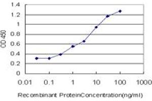 Detection limit for recombinant GST tagged ANXA10 is approximately 0. (Annexin a10 抗体  (AA 1-324))