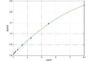 A typical standard curve (Angiopoietin 1 ELISA 试剂盒)