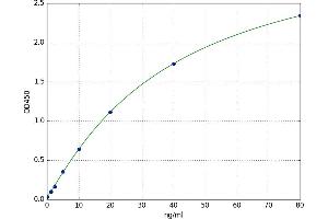 A typical standard curve (MAPK14 ELISA 试剂盒)