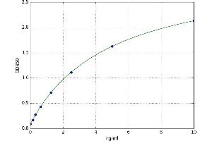 A typical standard curve (SLC14A1 ELISA 试剂盒)