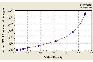 Typical standard curve (14-3-3 gamma ELISA 试剂盒)