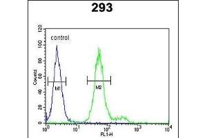 Flow Cytometry (FACS) image for anti-ADAM Metallopeptidase with thrombospondin Type 1 Motif, 18 (ADAMTS18) (AA 1066-1095), (C-Term) antibody (ABIN652853)