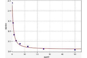 Typical standard curve (Free Triiodothyronine T3 ELISA 试剂盒)