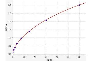 Typical standard curve (ISR-beta ELISA 试剂盒)