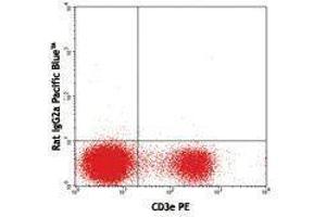Flow Cytometry (FACS) image for anti-V alpha 2 TCR antibody (Pacific Blue) (ABIN2662372) (V alpha 2 TCR 抗体 (Pacific Blue))