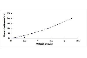 Typical standard curve (PICALM ELISA 试剂盒)