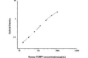 Typical standard curve (CGRP ELISA 试剂盒)