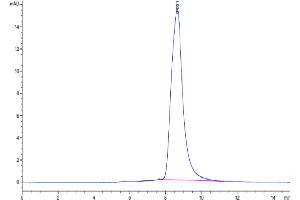 Size-exclusion chromatography-High Pressure Liquid Chromatography (SEC-HPLC) image for Carboxypeptidase M (CPM) (AA 18-423) protein (His tag) (ABIN7274411)