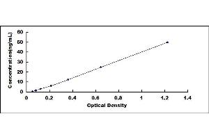 Typical standard curve (IRAK3 ELISA 试剂盒)