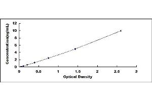 Typical standard curve (VSTM2B ELISA 试剂盒)
