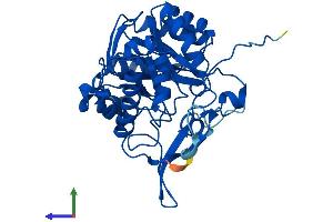 Protein Structure (PS) image for Guanosine Monophosphate Reductase 2 (GMPR2) (AA 1-348) protein (His tag) (ABIN7560349)