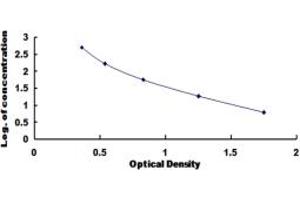 Typical standard curve (Endothelin 1 ELISA 试剂盒)