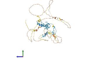AlphaFold protein structure predicition of Human Recombinant INSM1 Protein, UniprotID Q01101