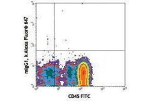 Flow Cytometry (FACS) image for anti-CD34 (CD34) antibody (Alexa Fluor 647) (ABIN2657761) (CD34 抗体  (Alexa Fluor 647))