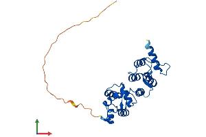 AlphaFold protein structure predicition of Human Recombinant DCUN1D5 Protein, UniprotID Q9BTE7