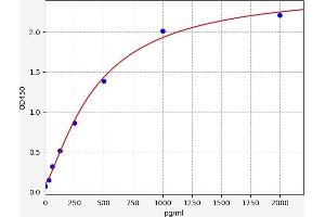 Typical standard curve (PLGF ELISA 试剂盒)