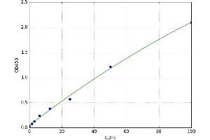 A typical standard curve (MCL-1 ELISA 试剂盒)