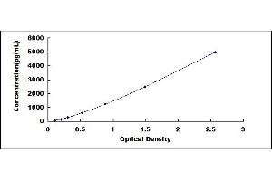 Typical standard curve (MYL2 ELISA 试剂盒)