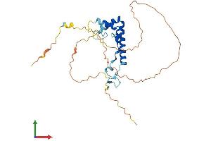 AlphaFold protein structure predicition of Human Recombinant SPRY3 Protein, UniprotID O43610