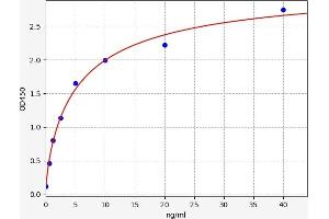 Typical standard curve (Coagulation Factor X ELISA 试剂盒)