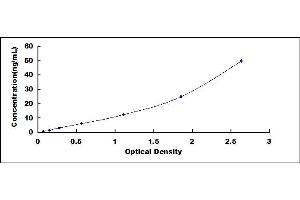 Typical standard curve (Flotillin 1 ELISA 试剂盒)