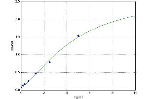 A typical standard curve (SAA4 ELISA 试剂盒)