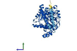 AlphaFold protein structure predicition of Mouse Recombinant Far1 Protein, UniprotID Q922J9 (FAR1 Protein (AA 1-515) (His tag))