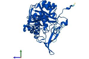 Protein Structure (PS) image for Guanosine Monophosphate Reductase (GMPR) (AA 1-345) protein (His tag) (ABIN7561365)