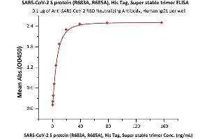 ELISA image for SARS-CoV-2 Spike (Super Stable Trimer) protein (His tag) (ABIN6953302)