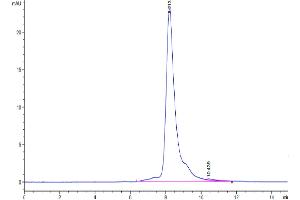 Size-exclusion chromatography-High Pressure Liquid Chromatography (SEC-HPLC) image for Complement Factor I (CFI) (AA 19-583) protein (His tag) (ABIN7274339)