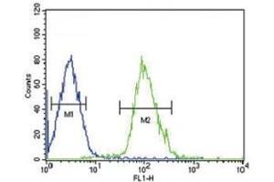 Flow Cytometry (FACS) image for anti-Tubulin, beta 3 (TUBB3) (AA 36-63) antibody (ABIN3029345)