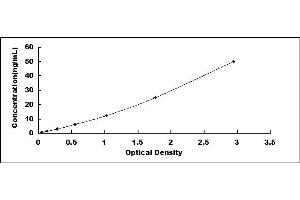 Typical standard curve (RYR1 ELISA 试剂盒)