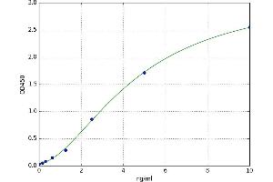 A typical standard curve (FLT4 ELISA 试剂盒)