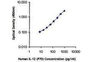 ELISA image for anti-Interleukin 12 (IL12) antibody (ABIN2665102) (IL12 抗体)