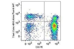 Flow Cytometry (FACS) image for anti-T-Bet antibody (Alexa Fluor 647) (ABIN2664024) (T-Bet 抗体  (Alexa Fluor 647))