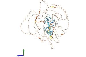 AlphaFold protein structure predicition of Mouse Recombinant Glis1 Protein, UniprotID Q8K1M4
