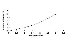 Typical standard curve