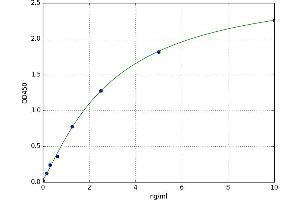 A typical standard curve (MSRB2 ELISA 试剂盒)
