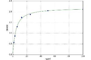 A typical standard curve (Hepcidin 25 ELISA 试剂盒)