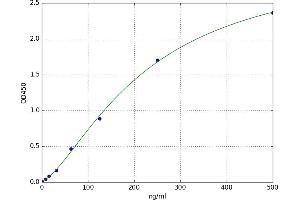 A typical standard curve