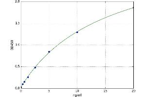 A typical standard curve (TNFRSF10B ELISA 试剂盒)