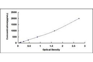 Typical standard curve (pPLA2 ELISA 试剂盒)
