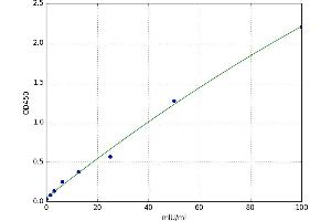 A typical standard curve (THRA ELISA 试剂盒)