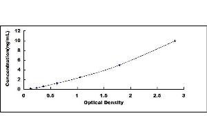 Typical standard curve (TRAIL ELISA 试剂盒)