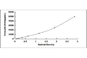 Typical standard curve (Acsl3 ELISA 试剂盒)