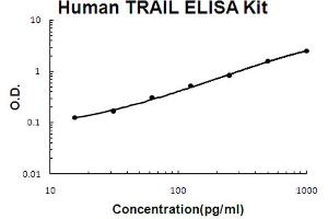 Human TRAIL Accusignal ELISA Kit Human TRAIL AccuSignal ELISA Kit standard curve. (TRAIL ELISA 试剂盒)